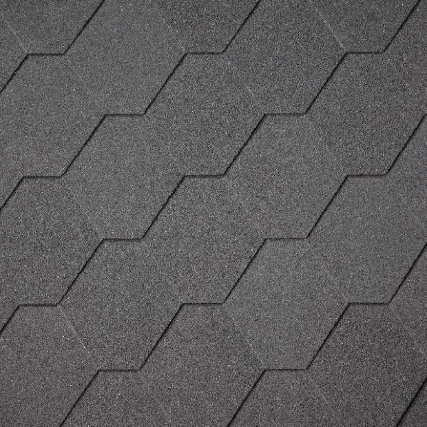 Бітумна черепиця Armourshield Plus (01) Black
