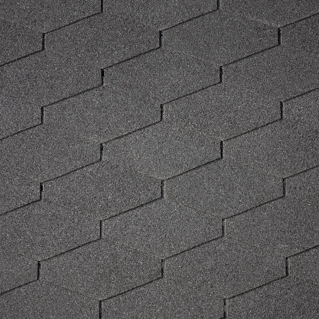 Бітумна черепиця Diamant Plus (01) Black