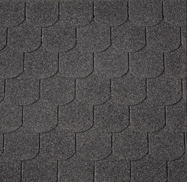 Бітумна черепиця Superglass Biber (01) Black