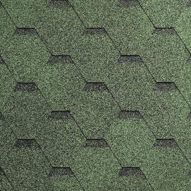 Бітумна черепиця Superglass Hex (23) Amazon Green ultra