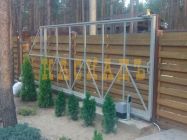 Каркасні ворота з варіантами оздоблення