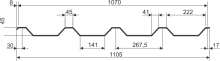 Профнастил НС-45